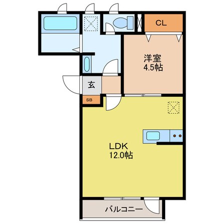 ＭＩＳＴＲＡＬ西延末Ⅰの物件間取画像